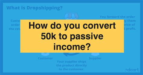 Easy to encourage "impulse buy". . How to turn 50k into passive income